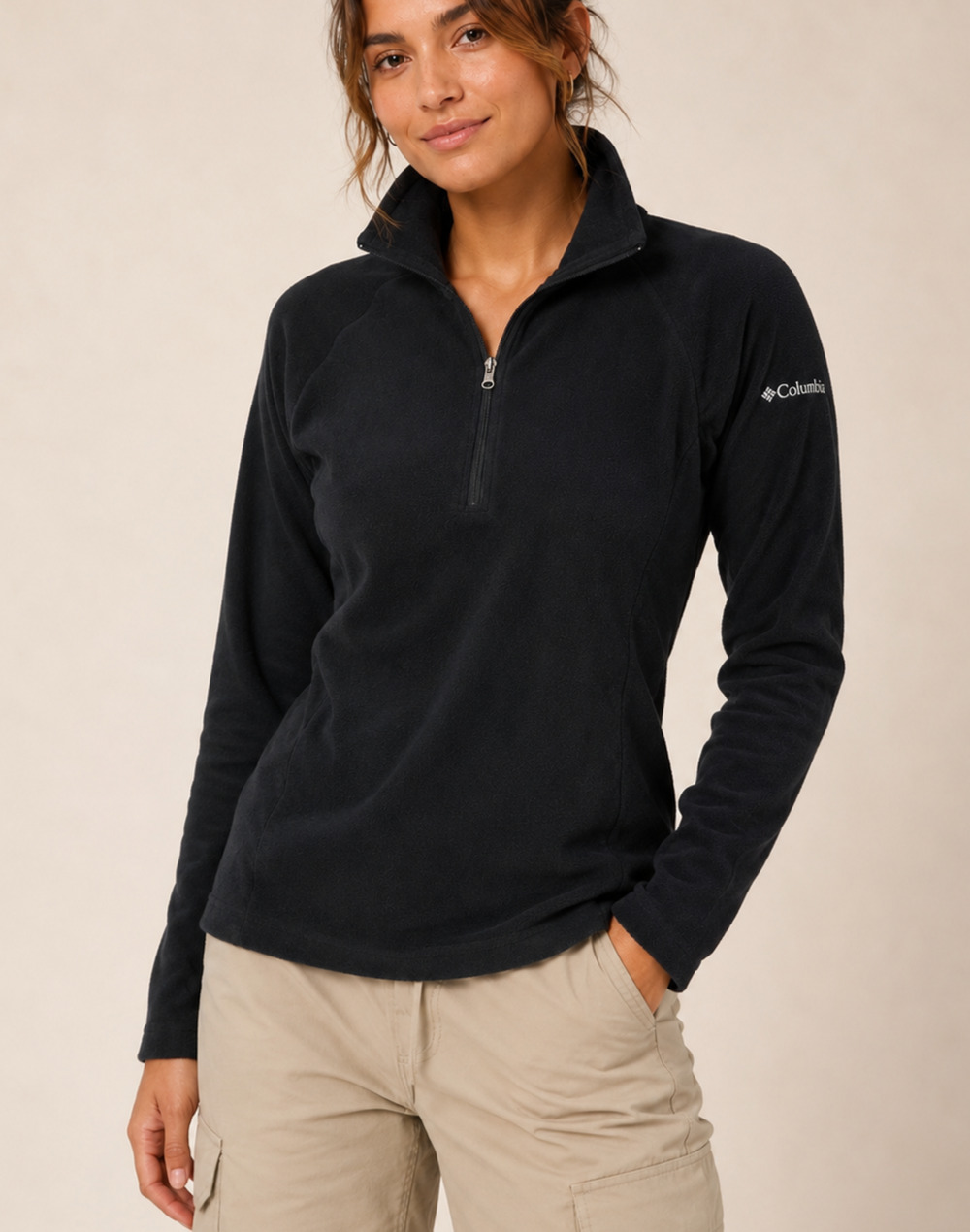 Columbia Glacial IV Gorpcore Mock Neck Quarter Zip Fleece Small